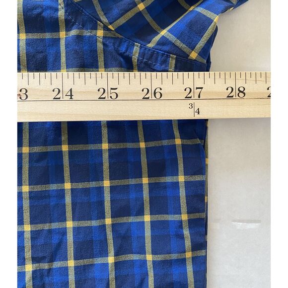 Columbia Omni-Shade Blue Check Short Sleeve Button Up Shirt Plus Size Hiking XXL - Picture 4 of 11